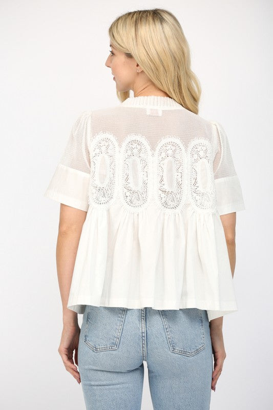 Lace Echo Top