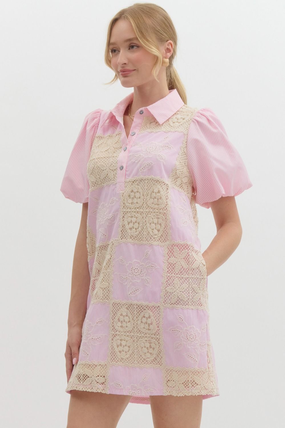 Sweetheart Patchwork Dress