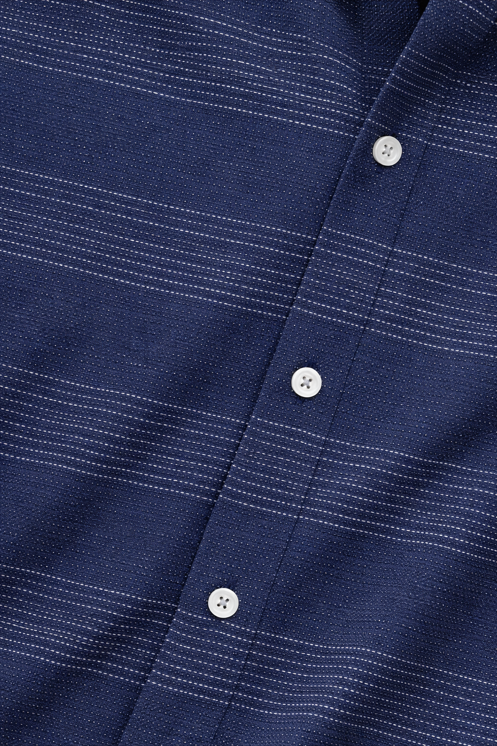 Navy Striped Button Down Shirt