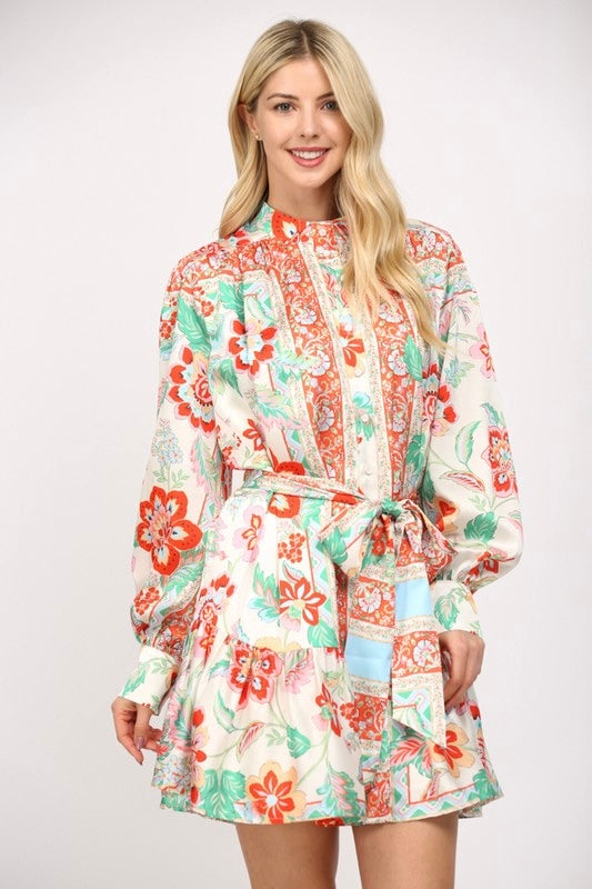 Satin Bloom Dress
