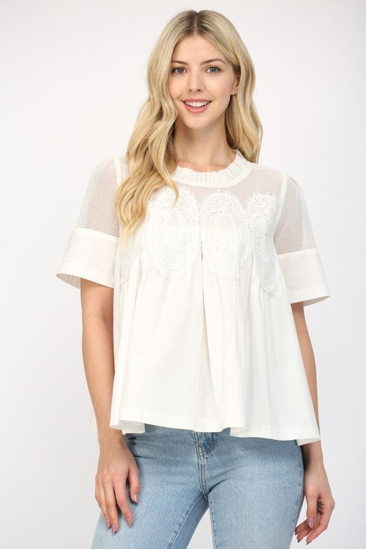Lace Echo Top