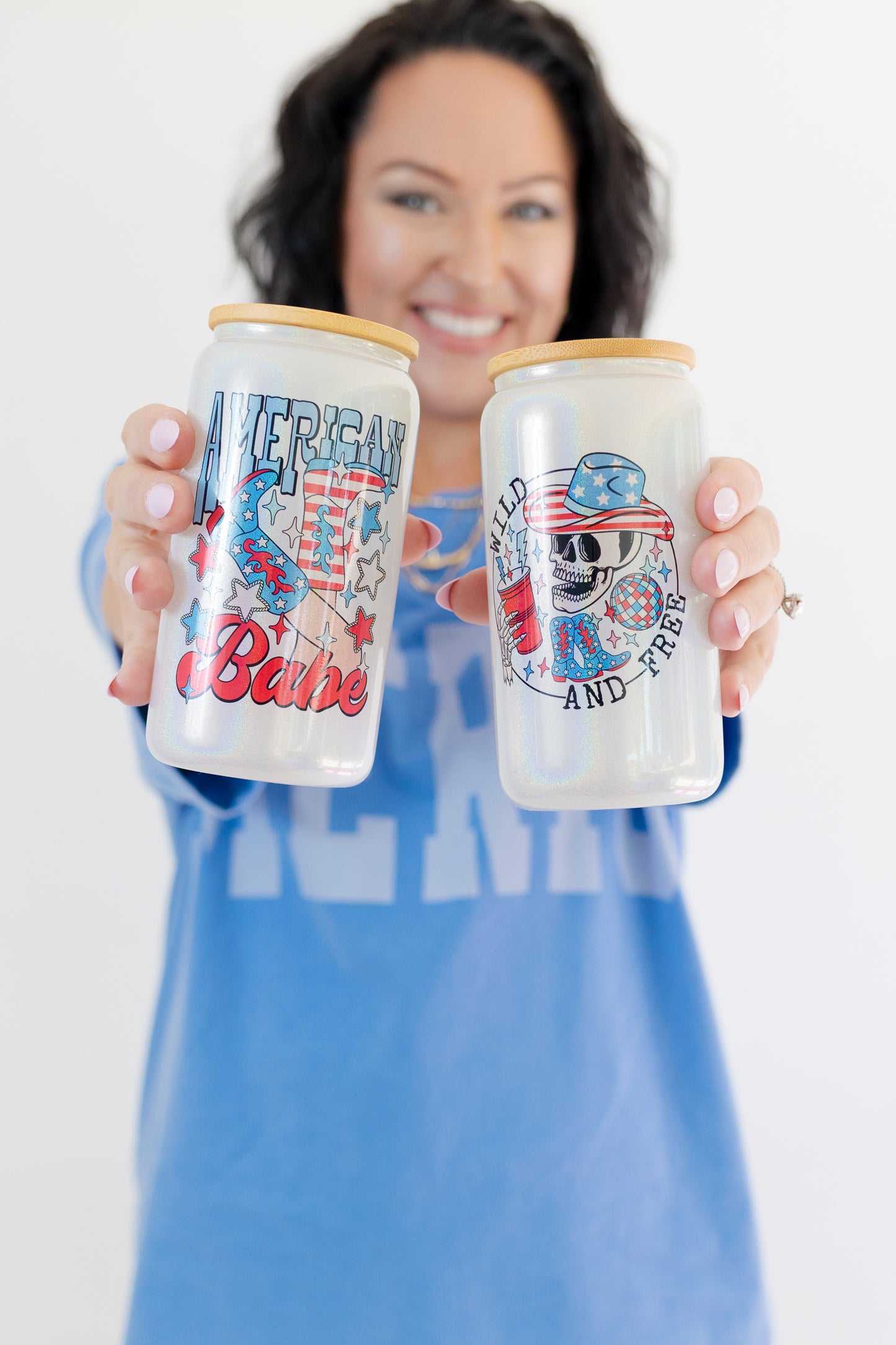 Wild & Free Glass Cup