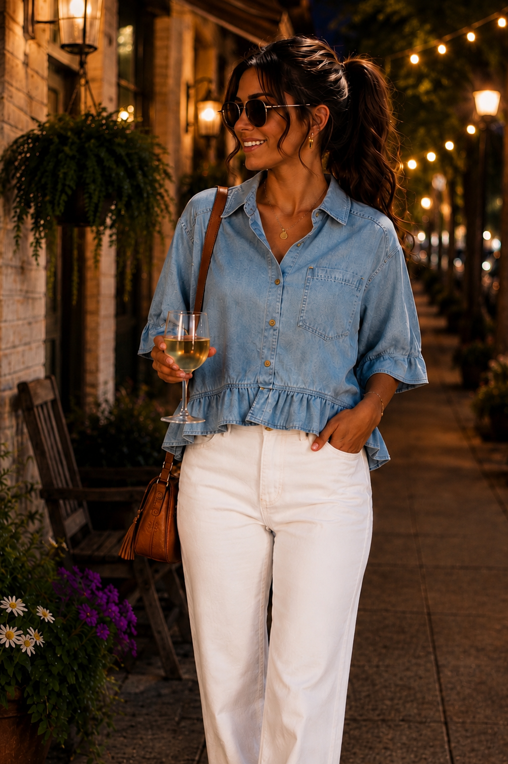 Everyday Washed Denim Top