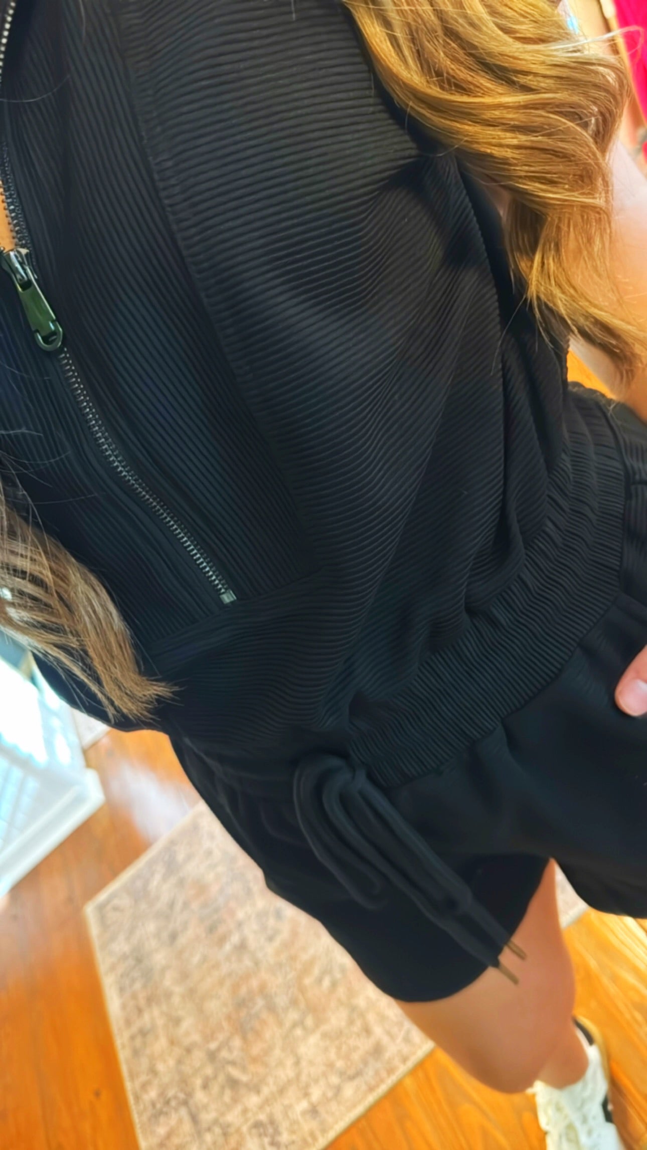 Black Zip-Up Romper