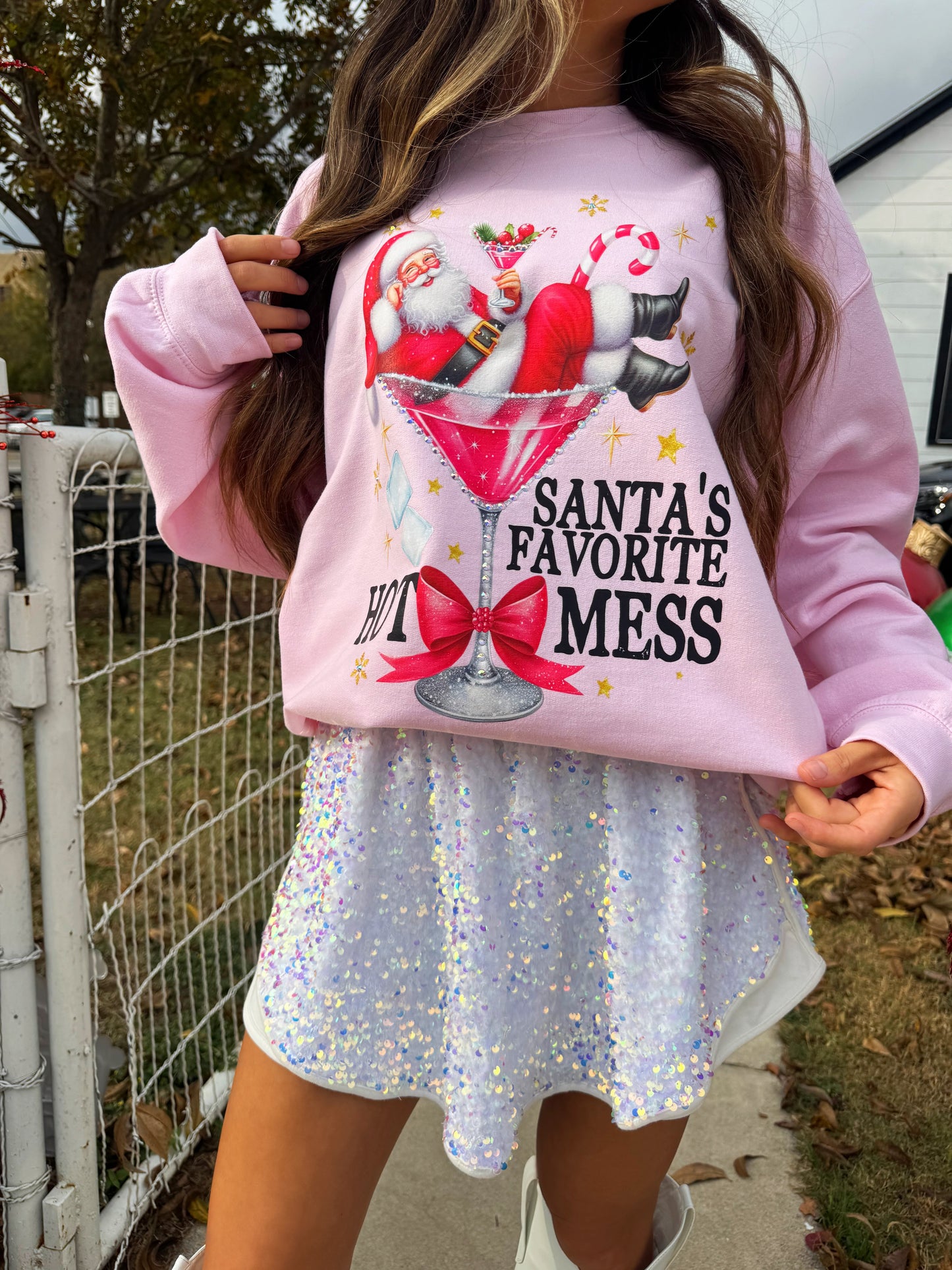 Santa's Favorite Hot Mess Sweatshirt