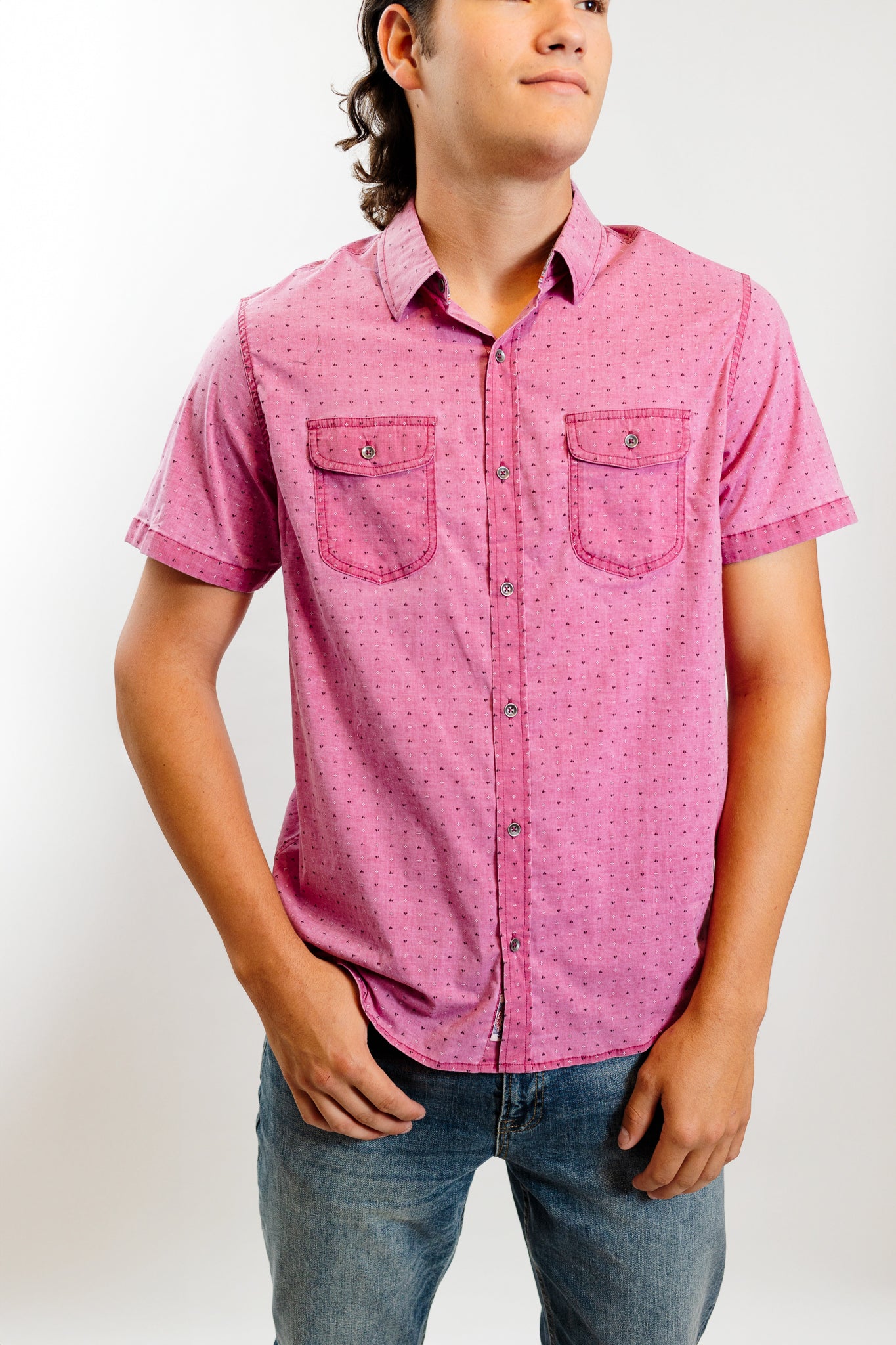 Gardendale Vintage Soft Dot Print Shirt