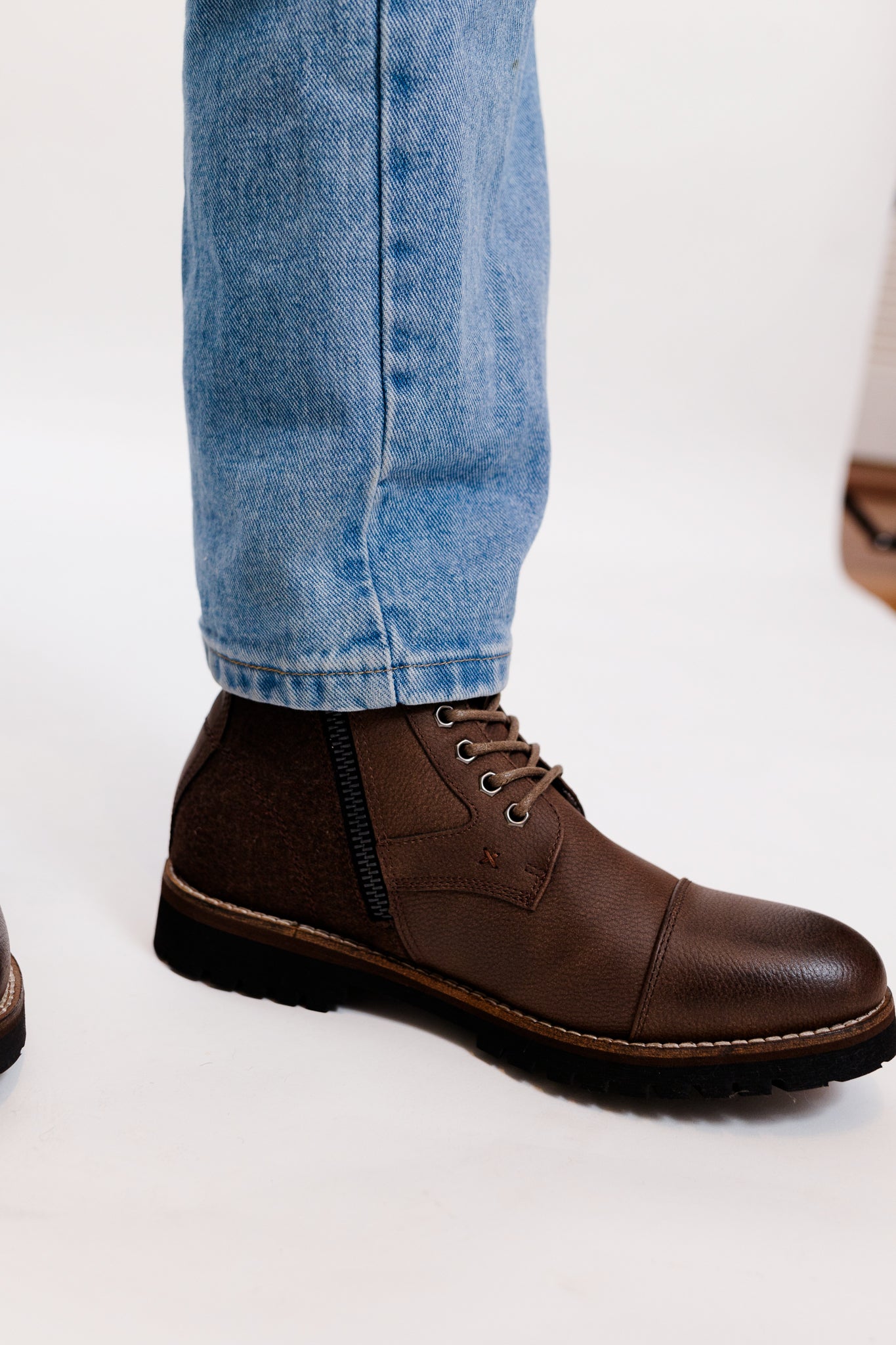 Edgemont Leather Wool Work Boot