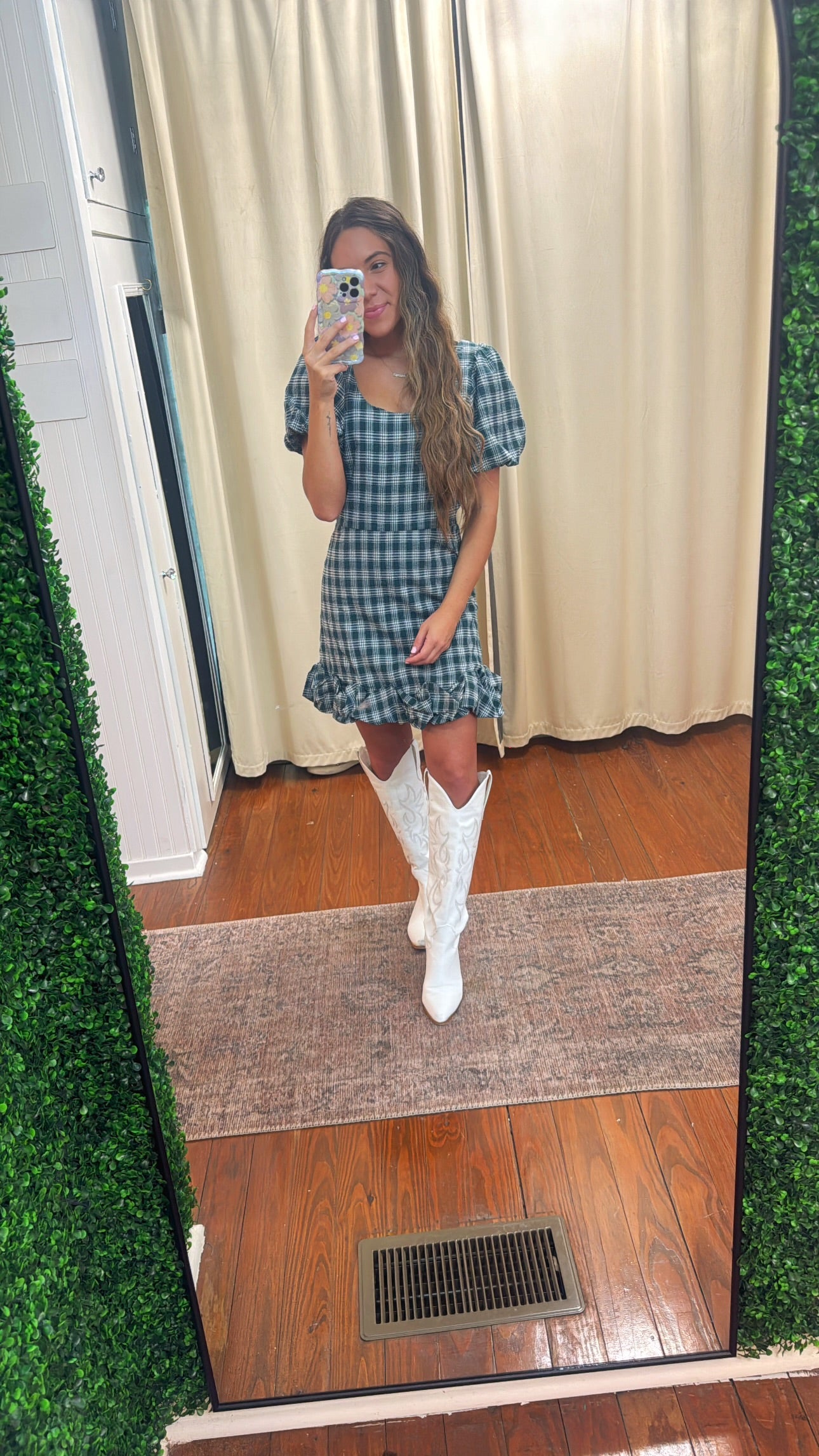 Hunter Plaid Mini Dress