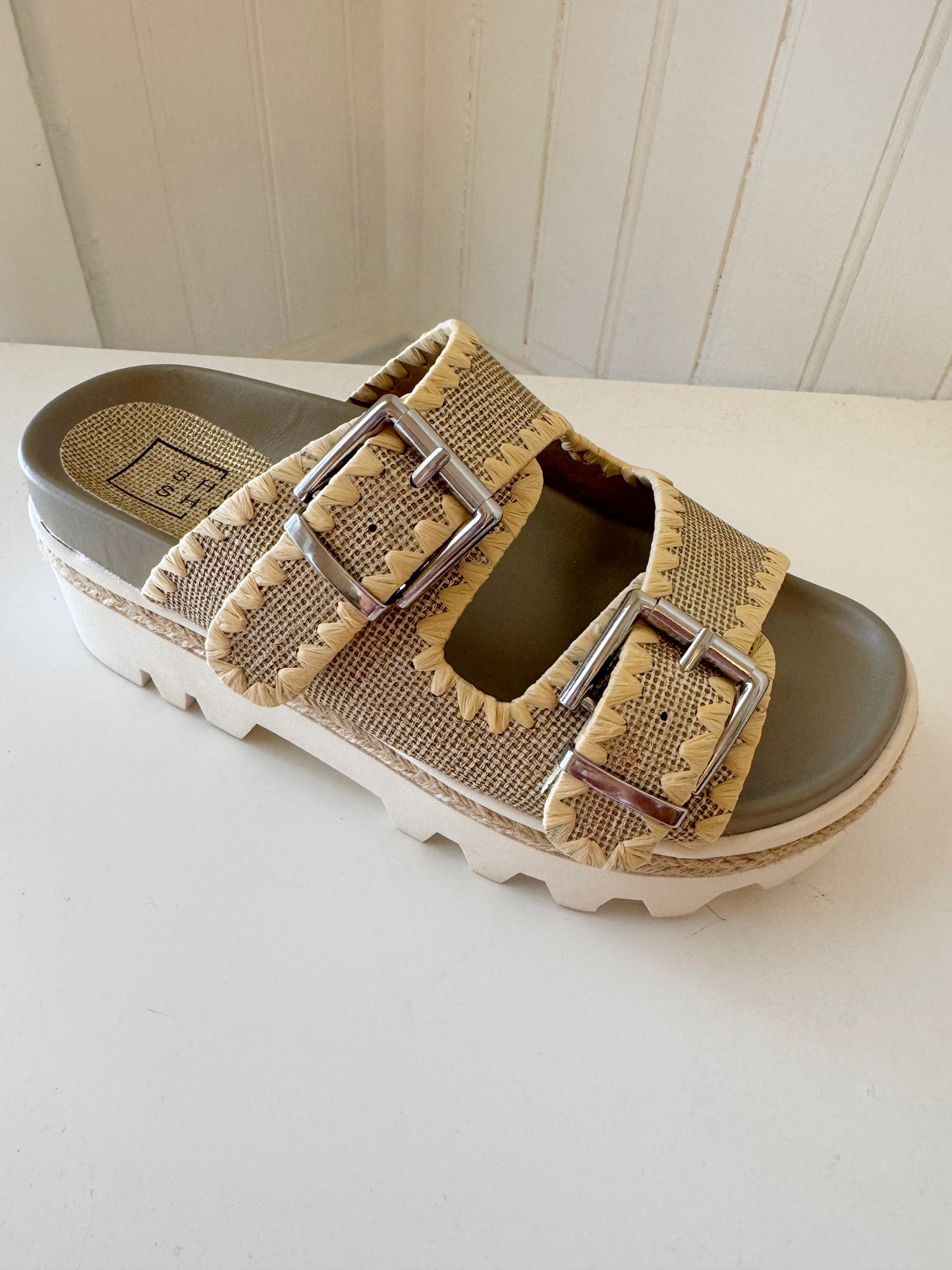 Laura Gold Woven Shoes