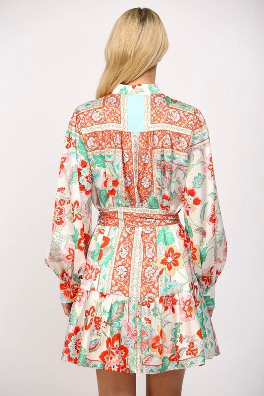 Satin Bloom Dress