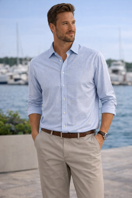 Grant LS Mini Dot Journey Shirt