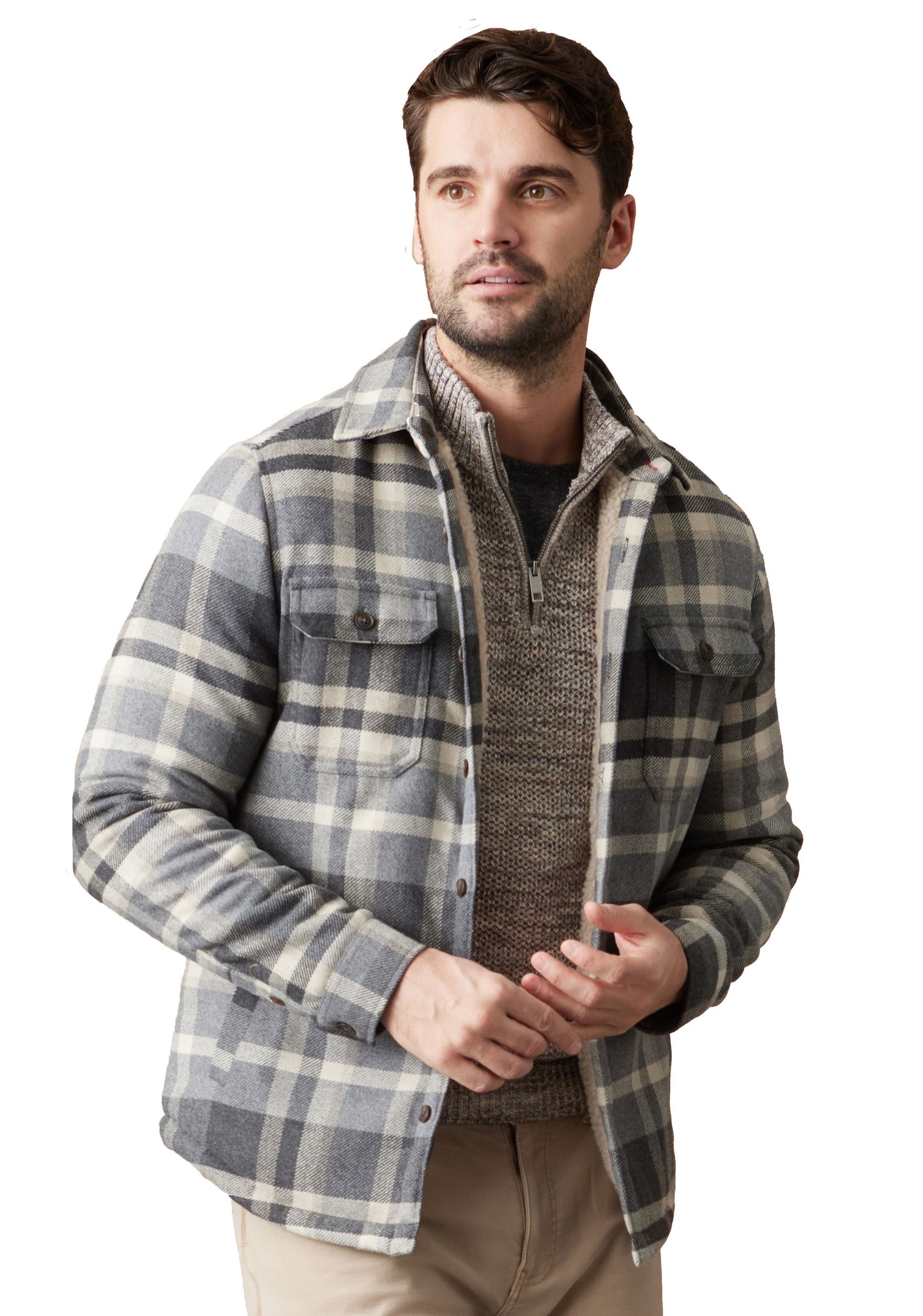 Mens Classic Flannel Jacket