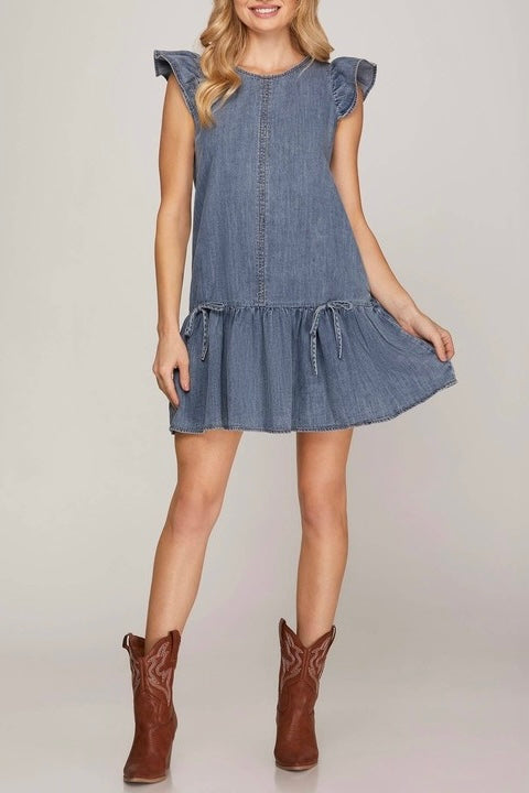 Chambray Charm Dress