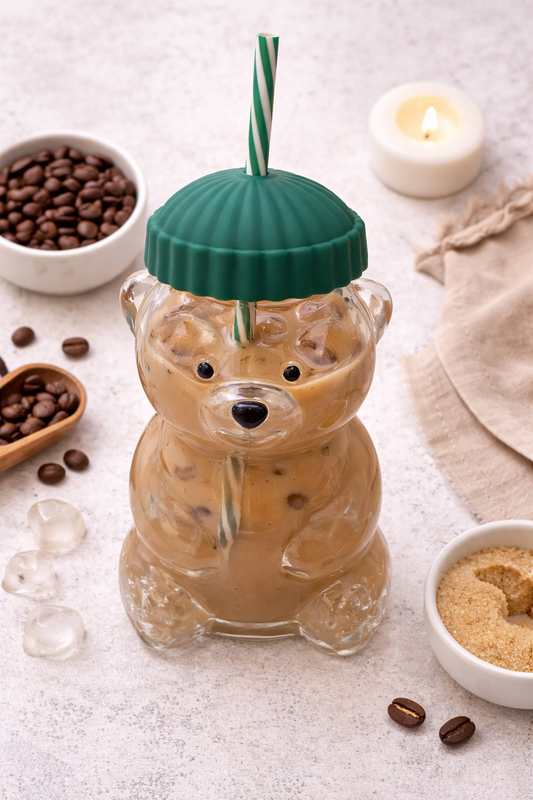 Teddy Bear Glass Mug