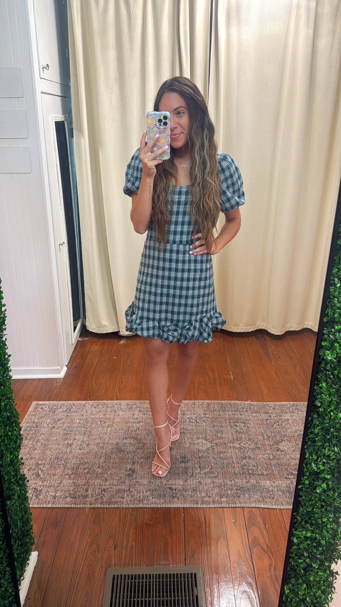 Hunter Plaid Mini Dress