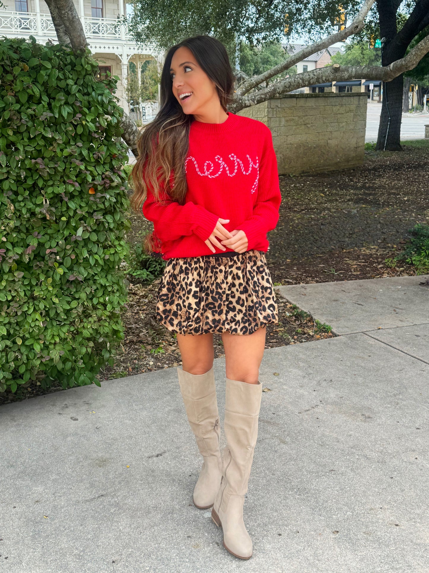 Candy Cane Merry Sweater