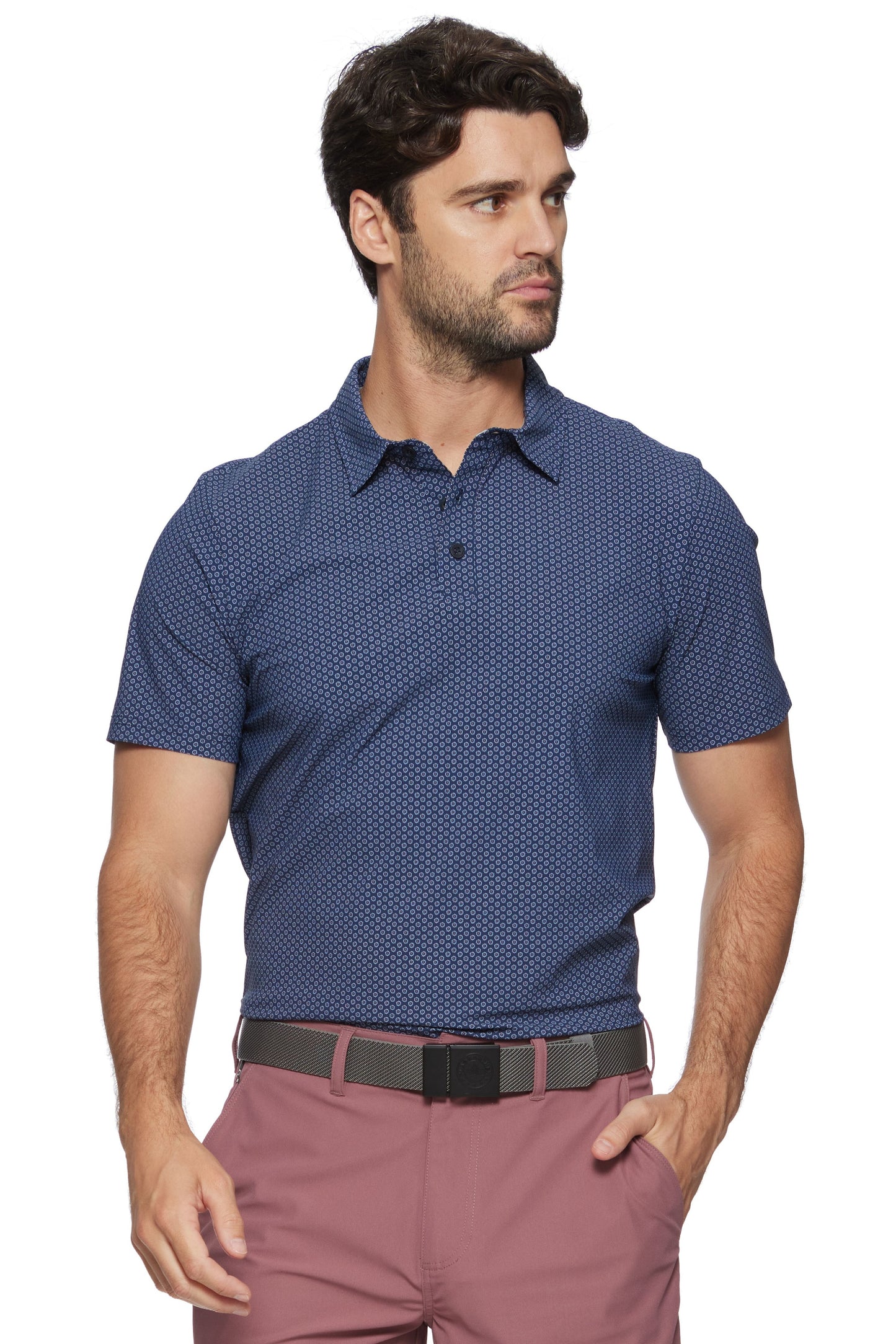 Stateline SS Geo Dot Performance Polo