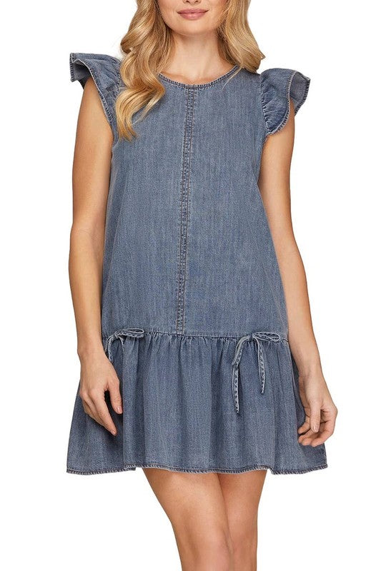 Chambray Charm Dress