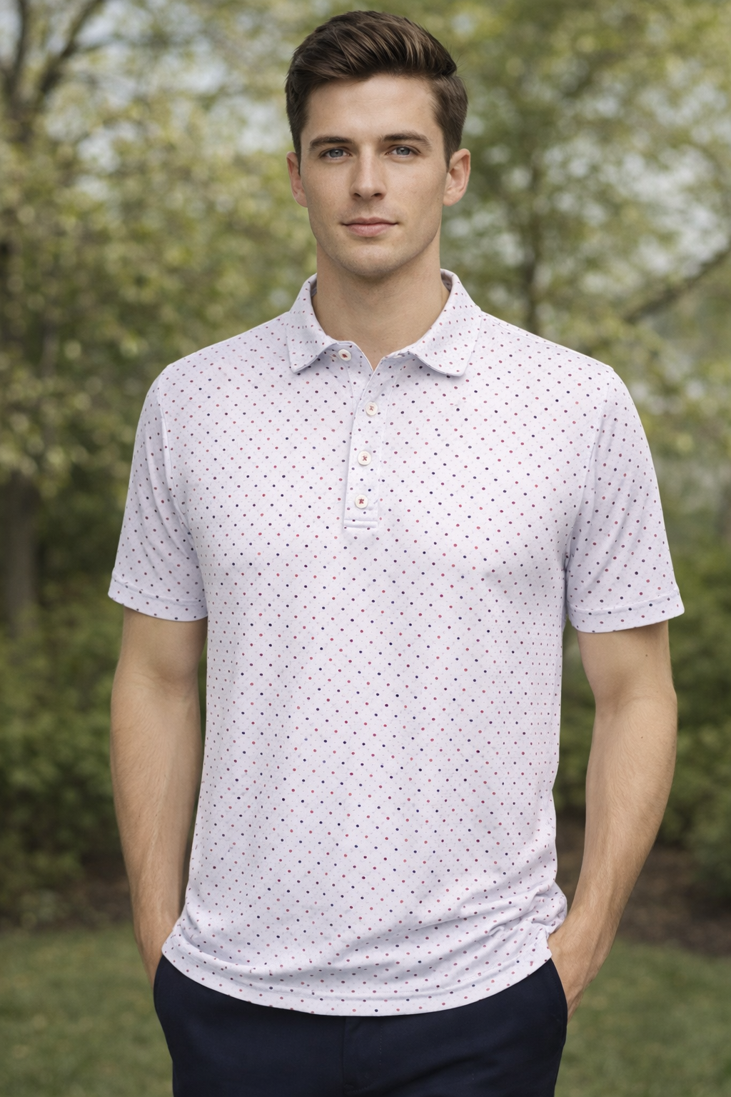 Monterose Star and Dot Polo