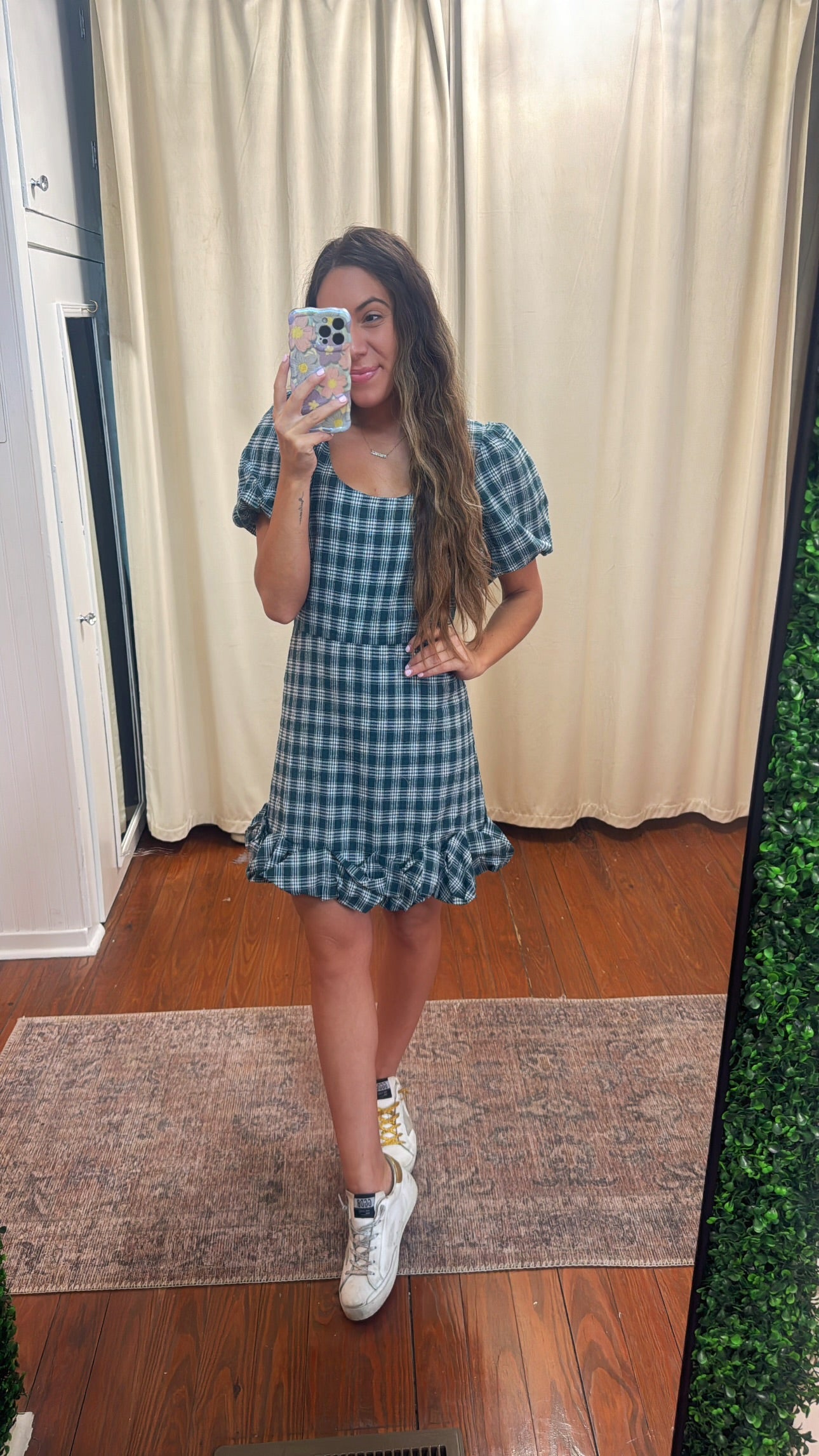 Hunter Plaid Mini Dress