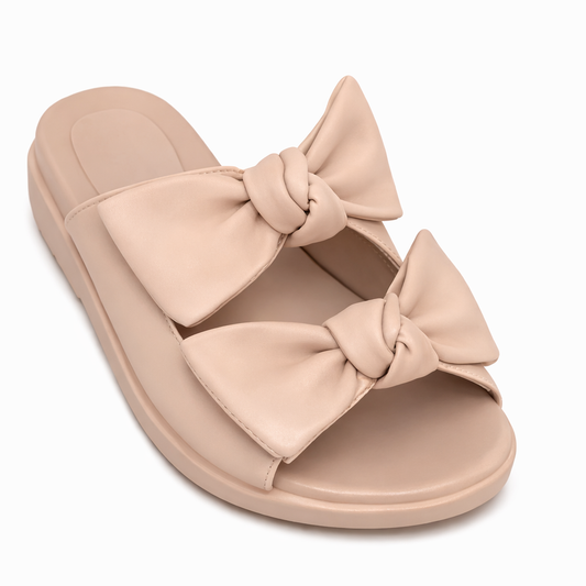 Kiki Nude Bow Sandal