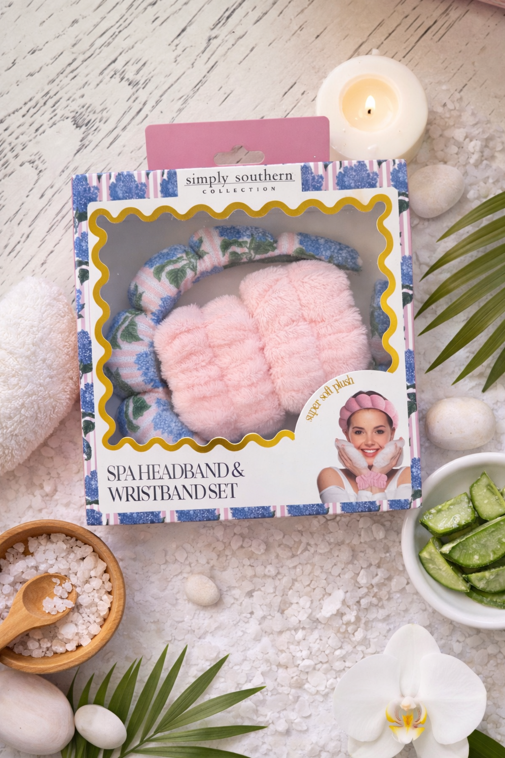 Spa Headband & Wristband Set