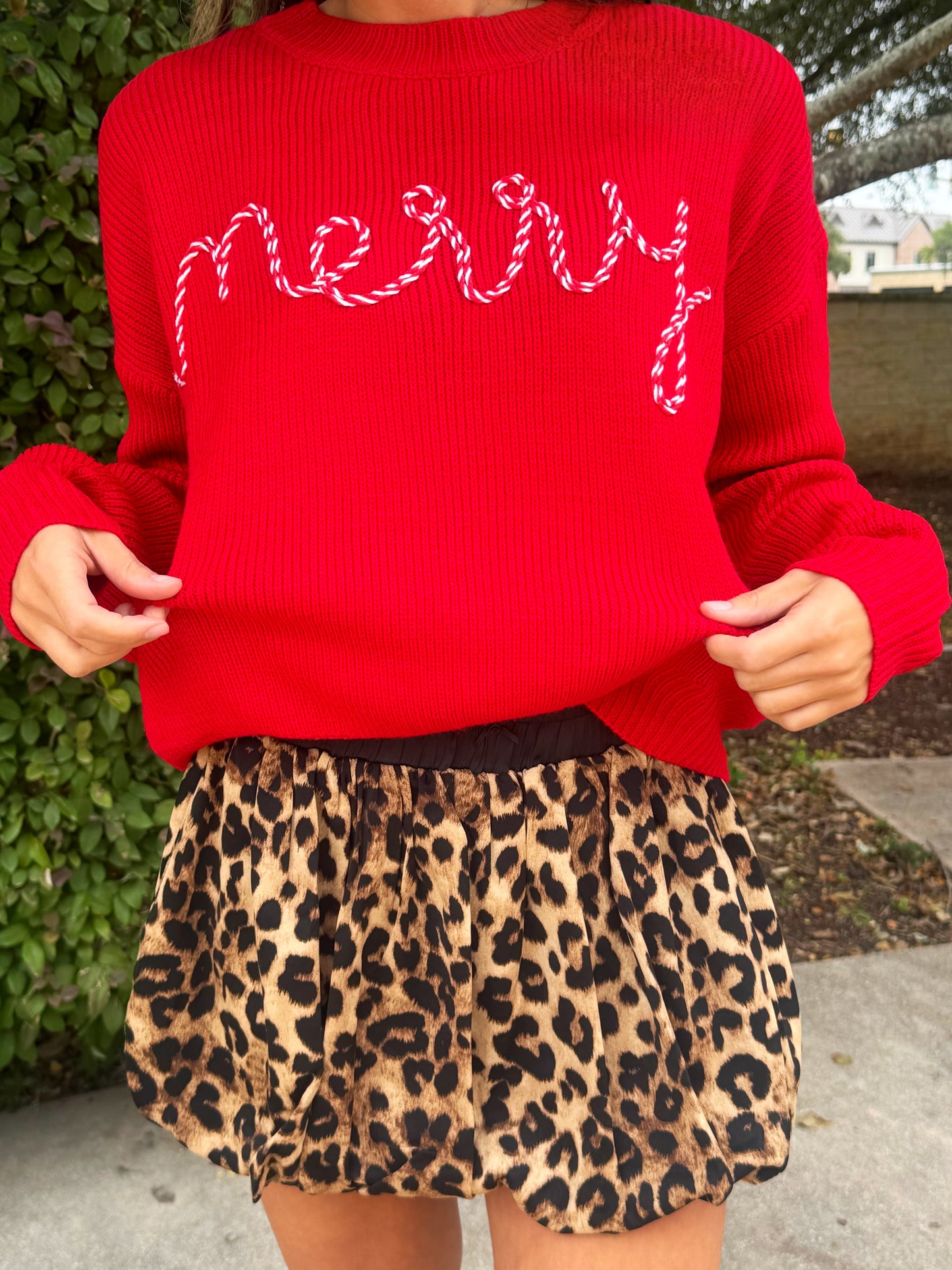 Candy Cane Merry Sweater