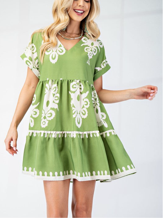 Vintage Floral Dress