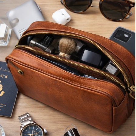 Leather Toiletry Bag