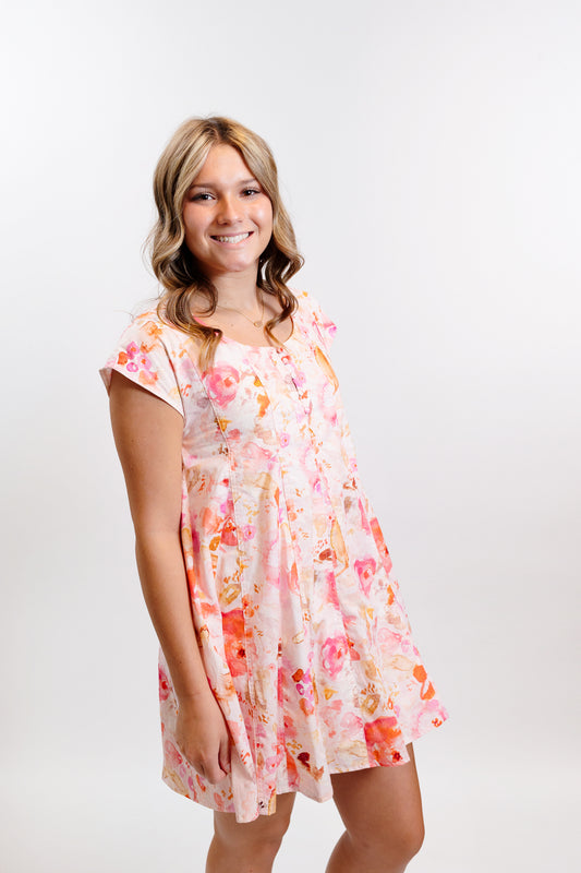 Watercolor Bloom Dress